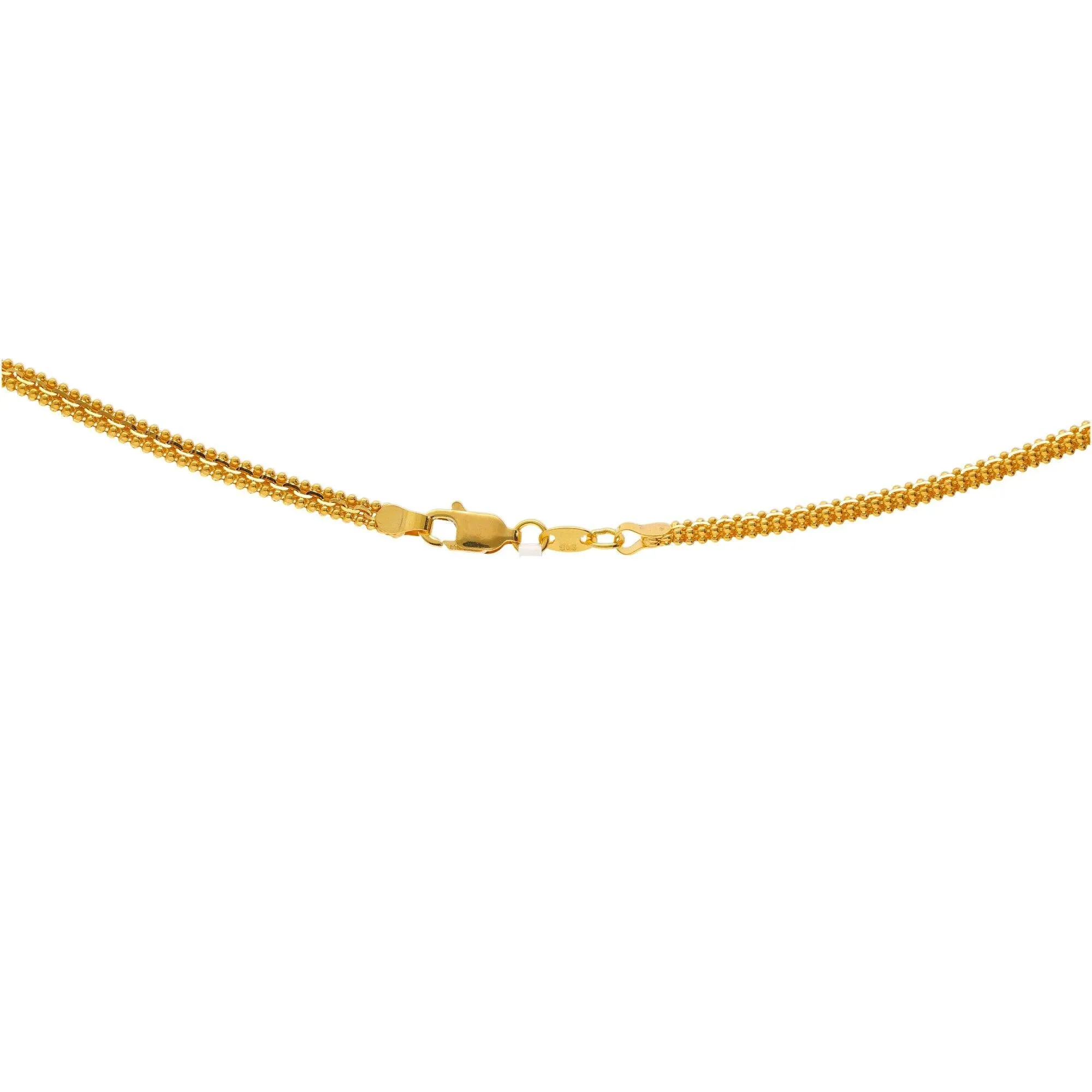 22K Yellow Gold Classic Bead Chain