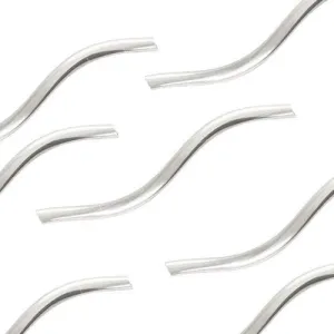 .925 Sterling Silver Spiral Tube - 1x17.5mm (10 Pack)