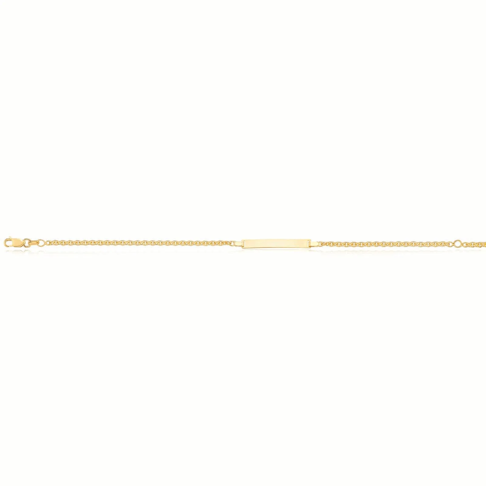 9ct Yellow Gold Silver Filled 19cm ID Bracelet