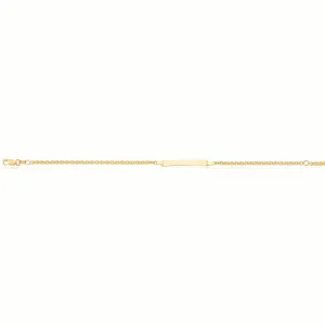 9ct Yellow Gold Silver Filled 19cm ID Bracelet