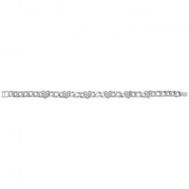 Acotis Silver Heart Bracelet with Zirconia Detail G2133