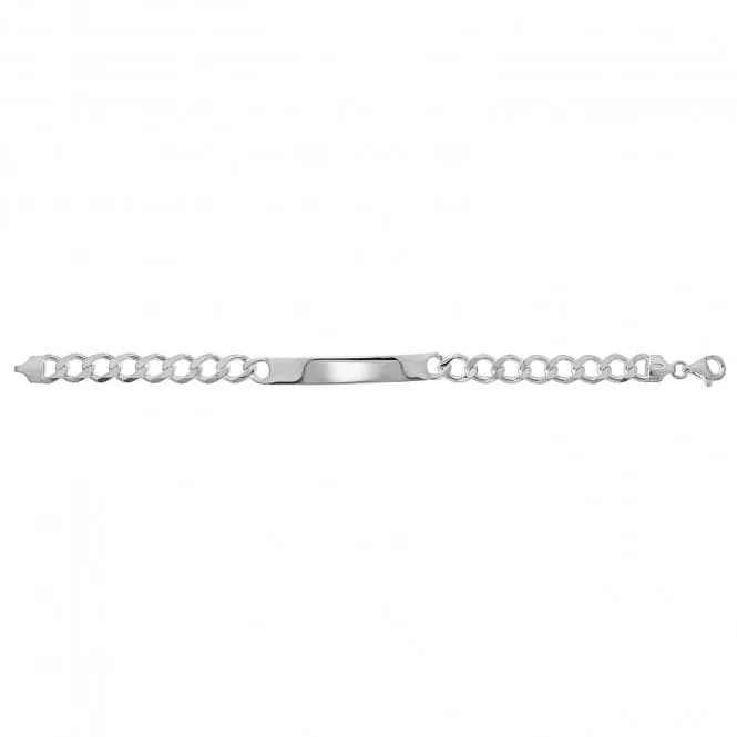 Acotis Silver Id Bracelet Curb G2108