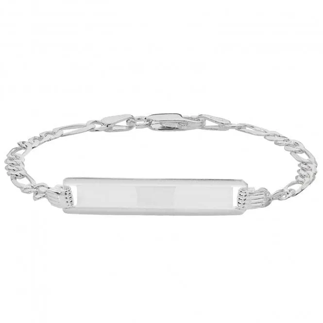 Acotis Silver ID Bracelet Figaro for Babies G2453