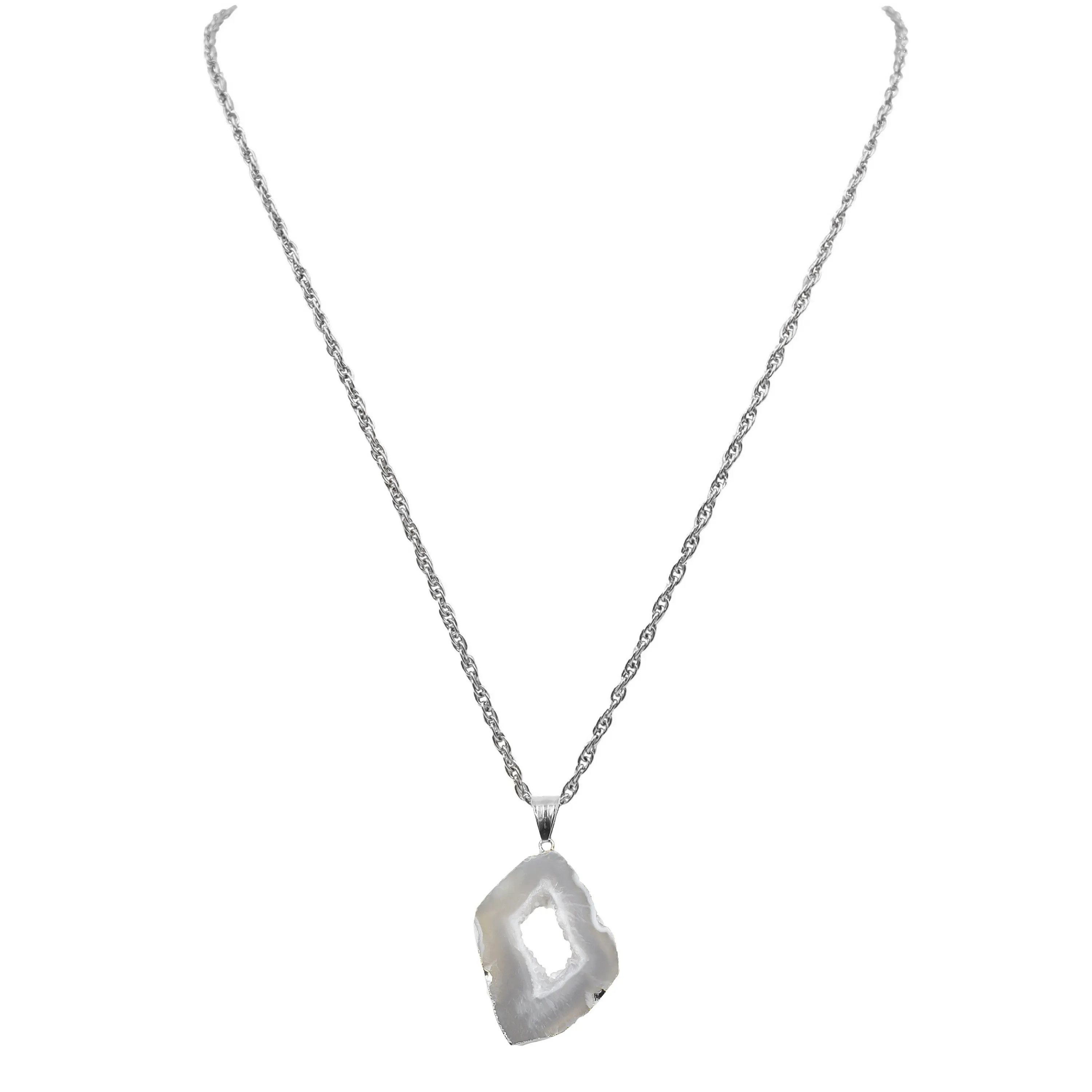 Agate Collection - Silver Chiffon Necklace (Ambassador)