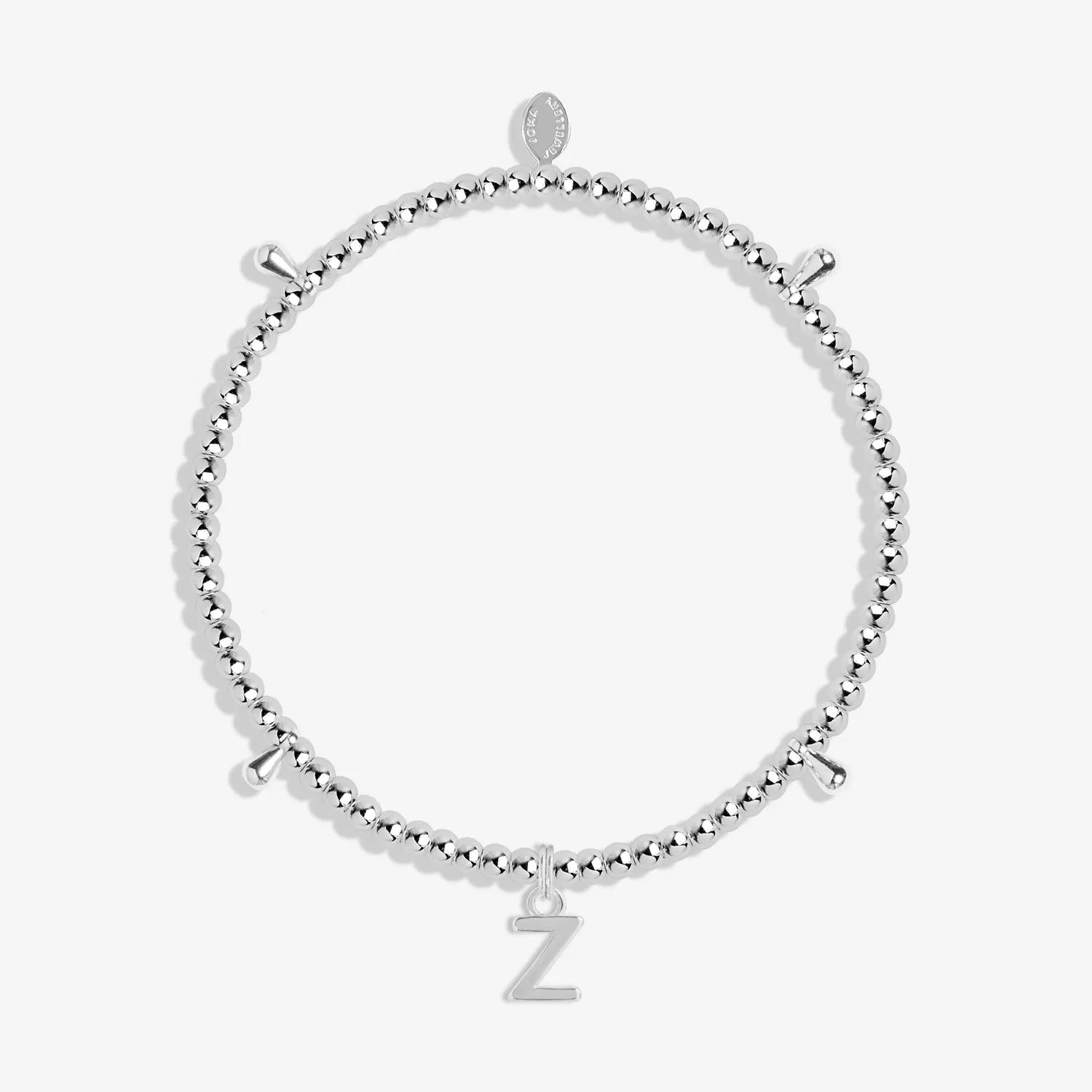 Alphabet A Little Z Silver Plated Bracelet 7767