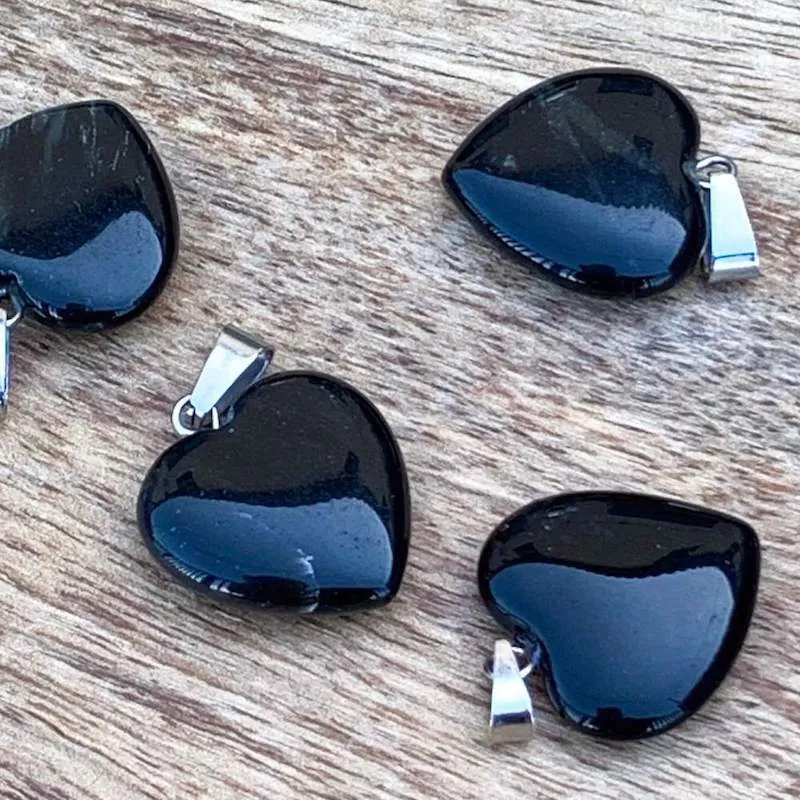 Black Agate Pendant Necklace