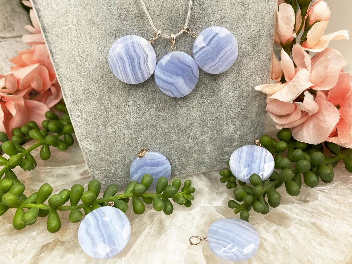 Blue Lace Agate Pendant