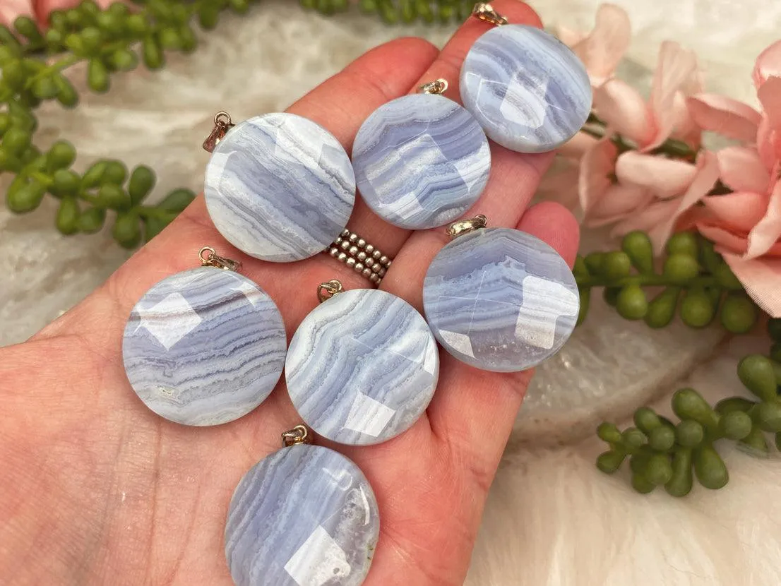 Blue Lace Agate Pendant