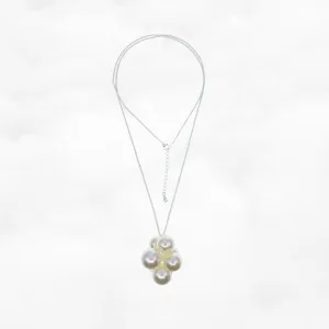 Celestial Cloud Long Pearl Necklace