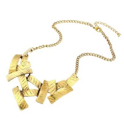 Chain Overgild Alloy Irregular Necklace Emerald Twisted Singapore