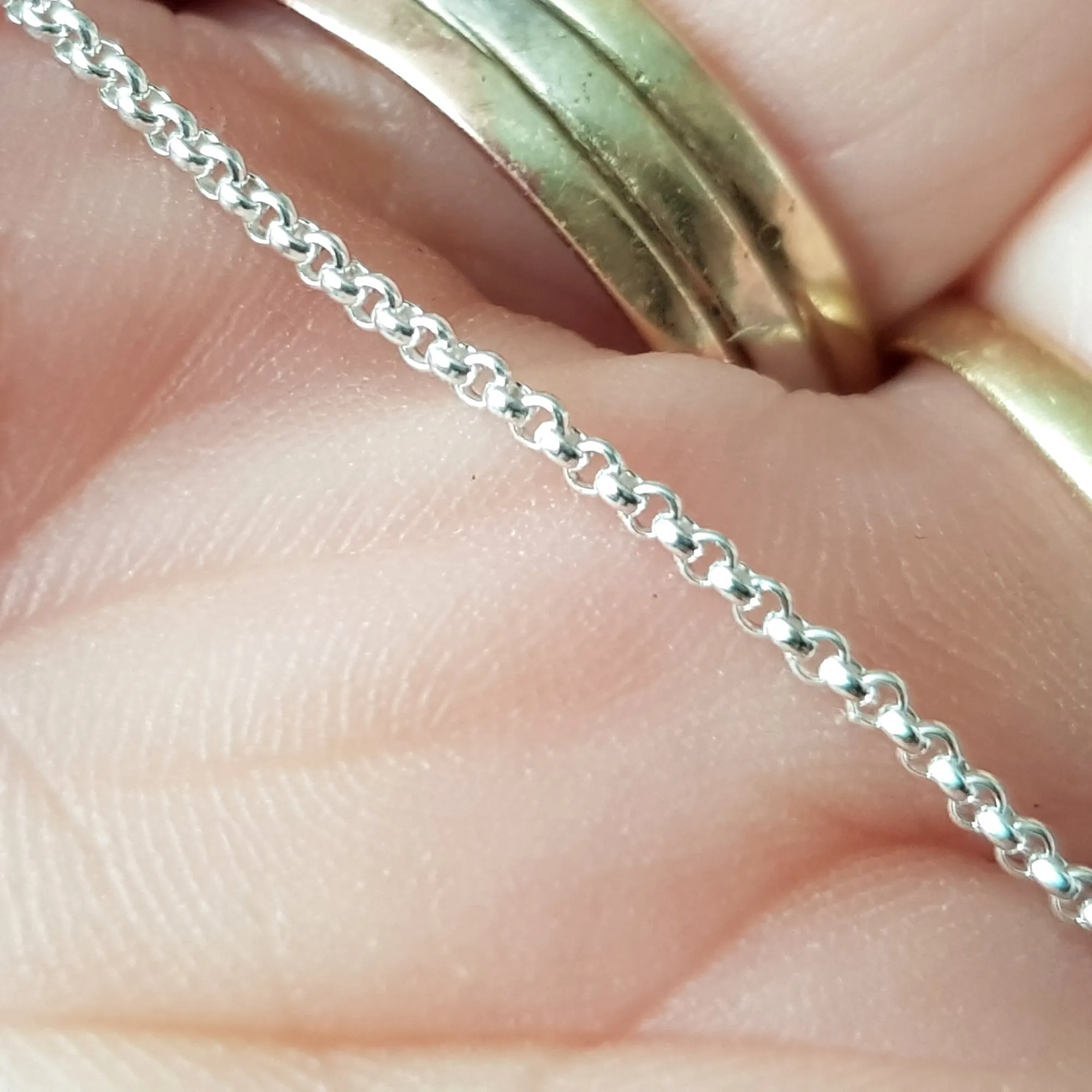 Chains - Rolo Chain Genuine Sterling Silver Unfinished | Jewellery Making Supply