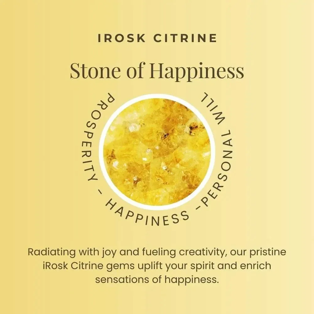 Citrine Cluster Necklace in Sterling Silver | Irosk Australia ®