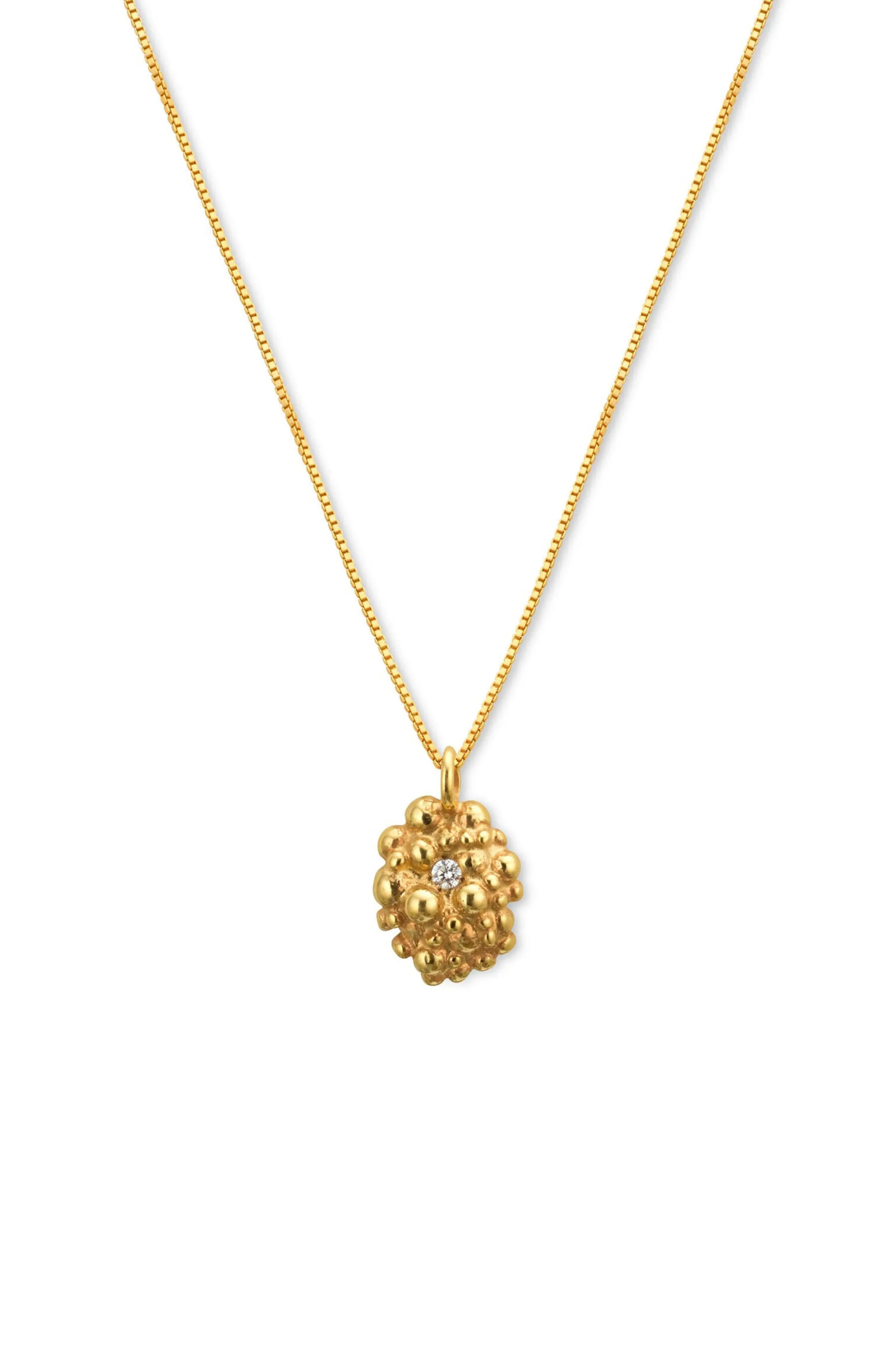 CÉLESTE DEUX - Oval Necklace 14 ct gold