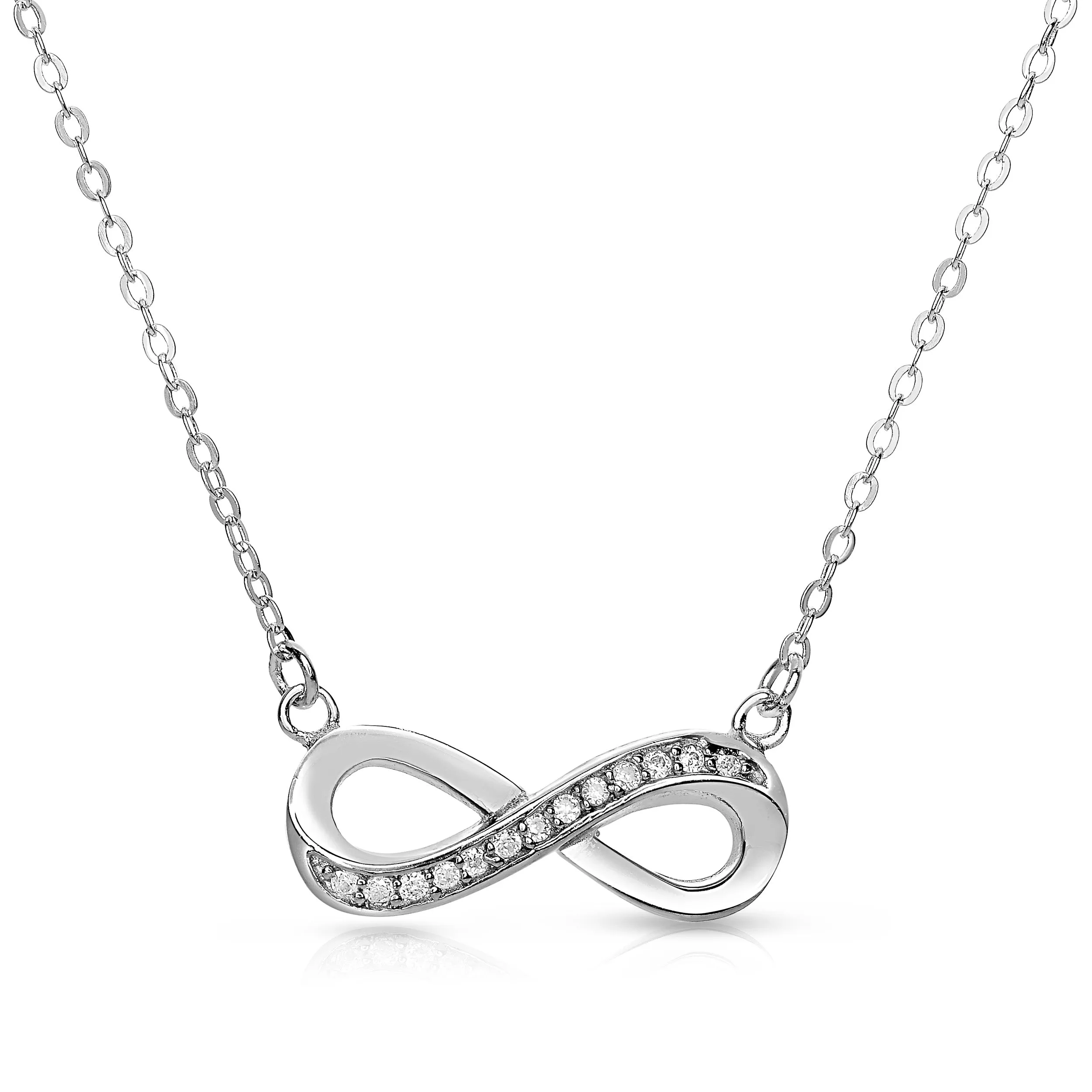 Corinne Zirconia Loop Necklace