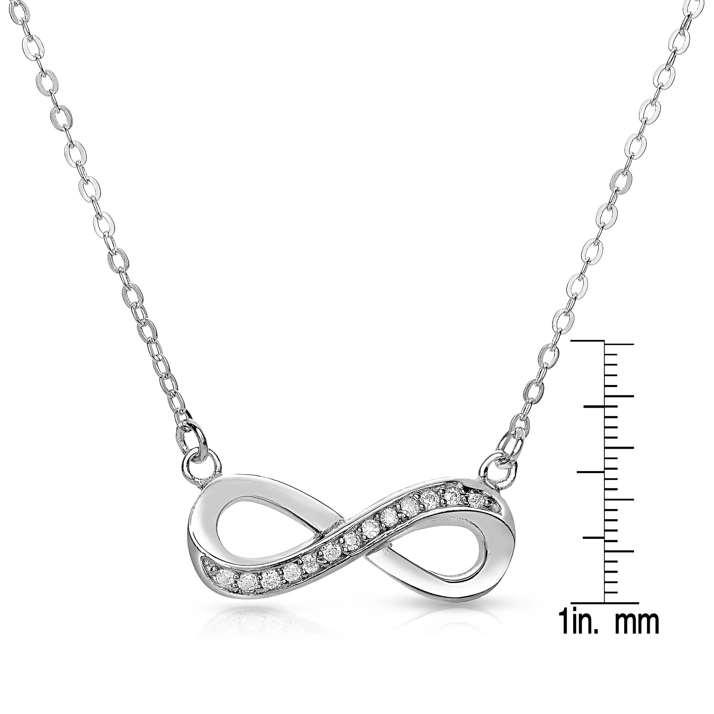 Corinne Zirconia Loop Necklace