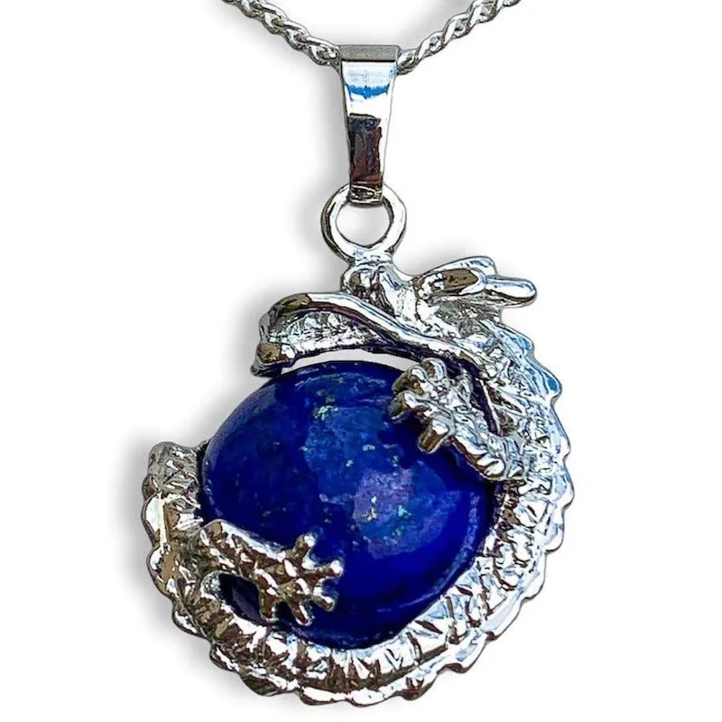 Crystal Dragon Pendant Necklace