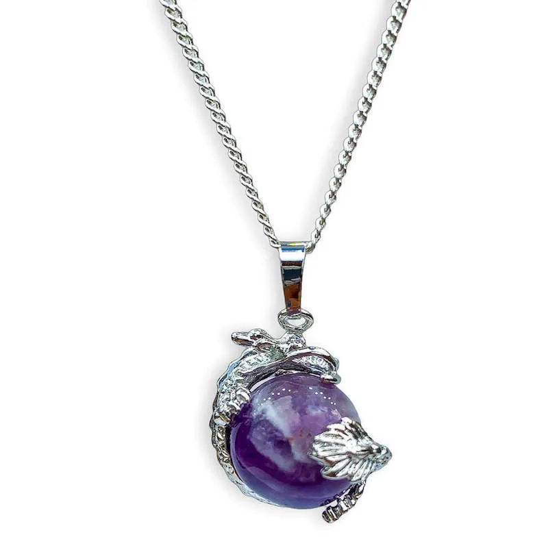 Crystal Dragon Pendant Necklace