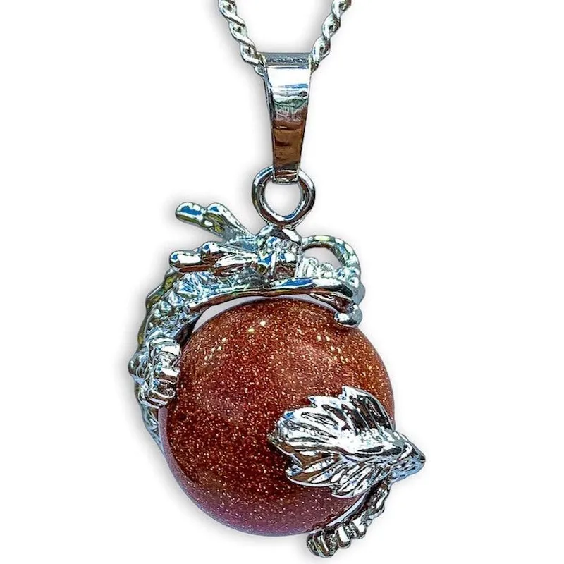 Crystal Dragon Pendant Necklace