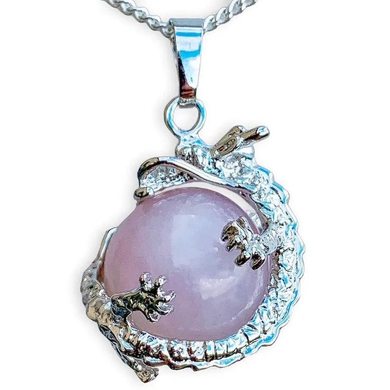 Crystal Dragon Pendant Necklace