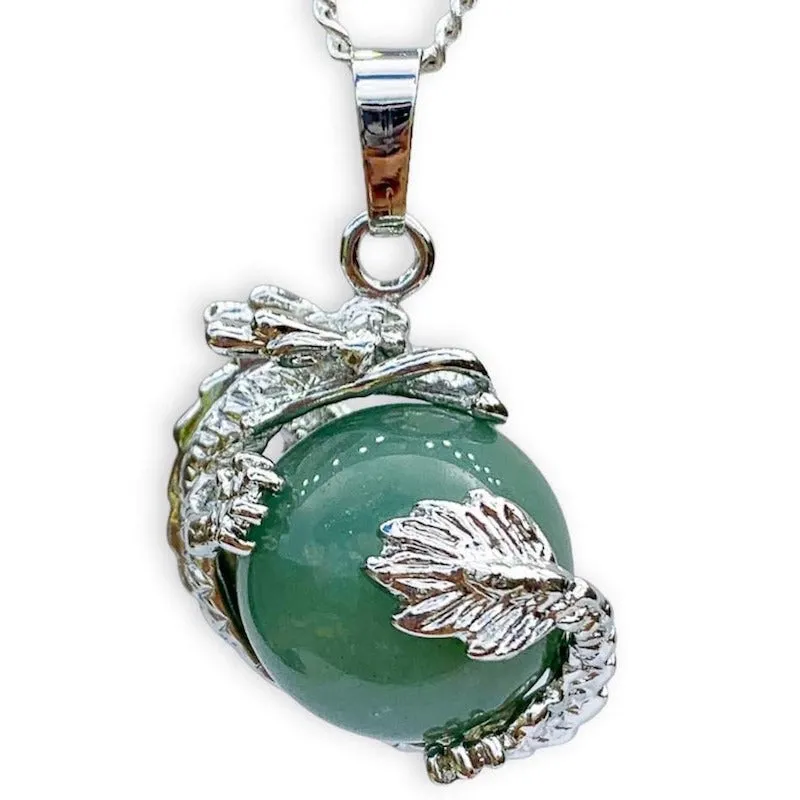 Crystal Dragon Pendant Necklace