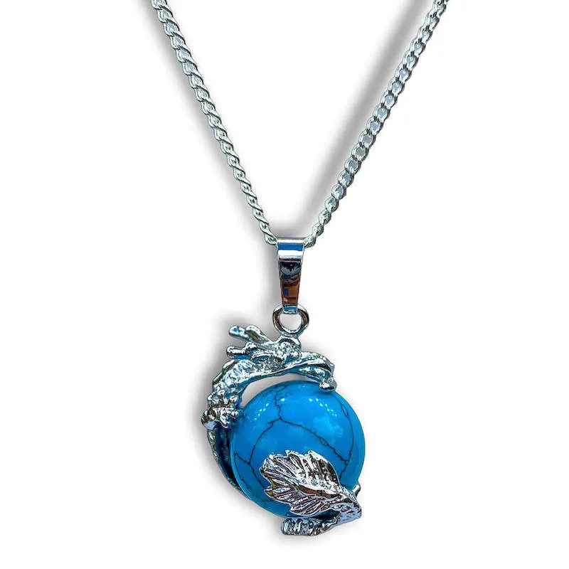 Crystal Dragon Pendant Necklace