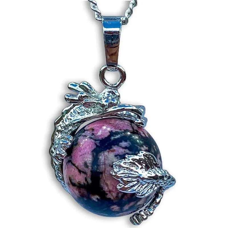 Crystal Dragon Pendant Necklace