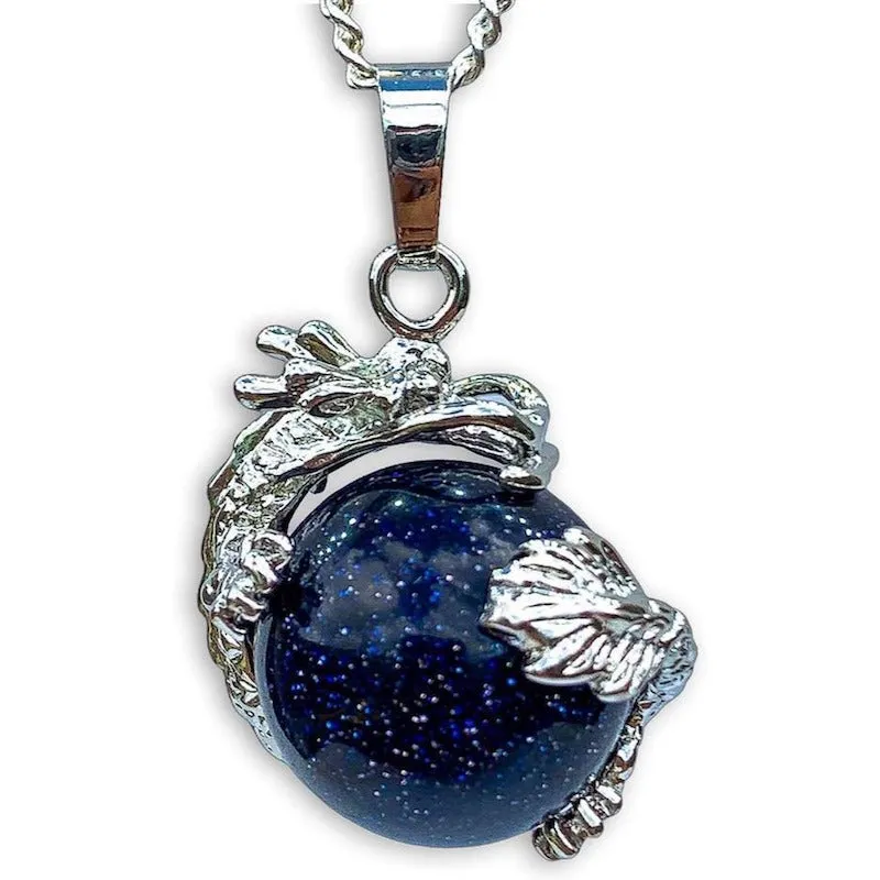 Crystal Dragon Pendant Necklace