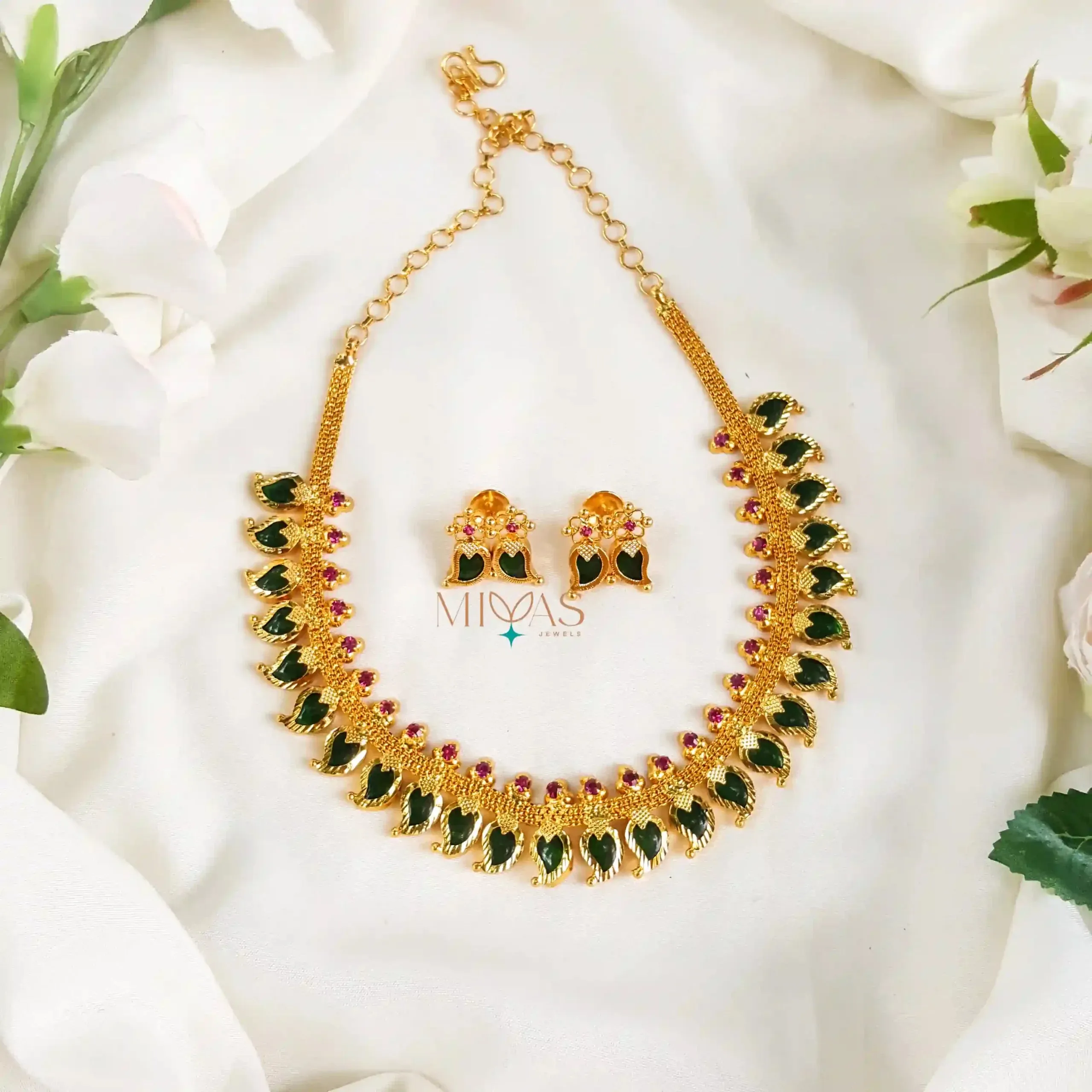 Elegant Kerala Style Mango Necklace