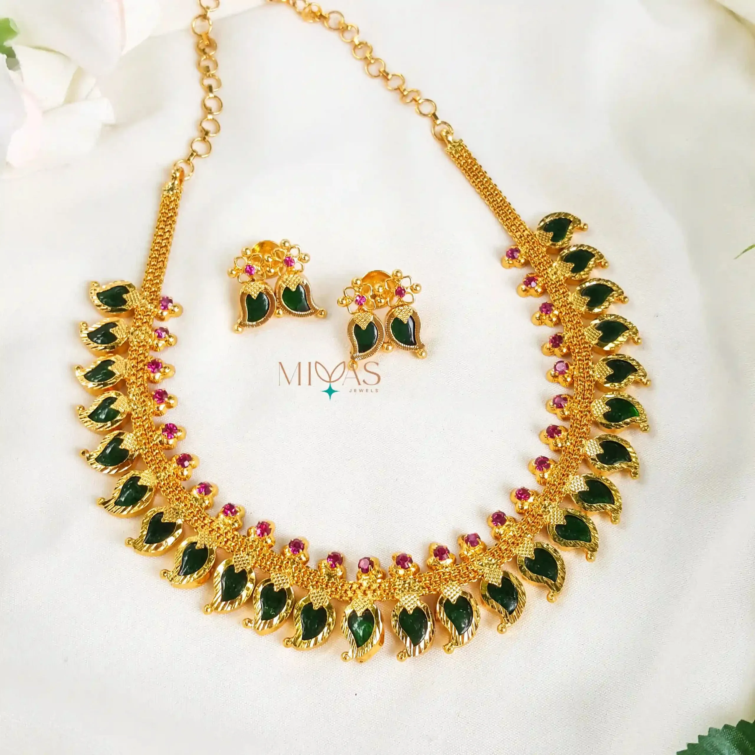 Elegant Kerala Style Mango Necklace