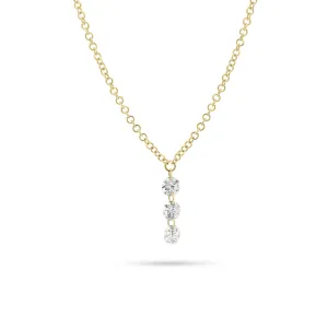 Floating Diamond Trio Pendant