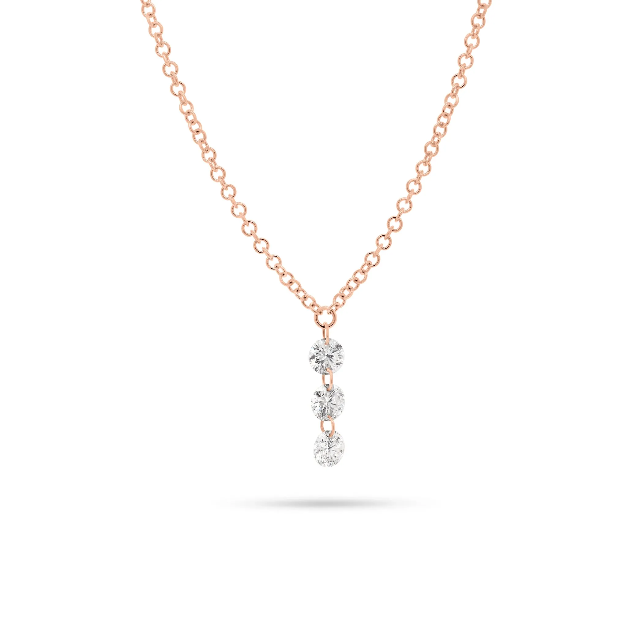 Floating Diamond Trio Pendant