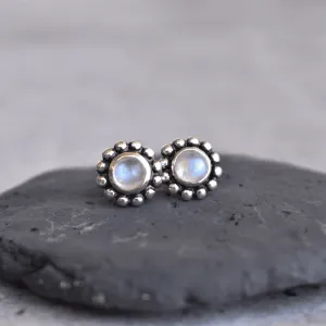 Flower Child - Moonstone Studs