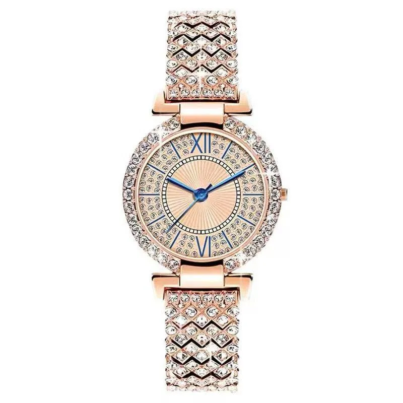 Full Diamond Women's Bracelet Luxury Trendy All-match Quartz Wrist Watch