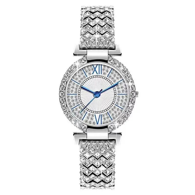 Full Diamond Women's Bracelet Luxury Trendy All-match Quartz Wrist Watch