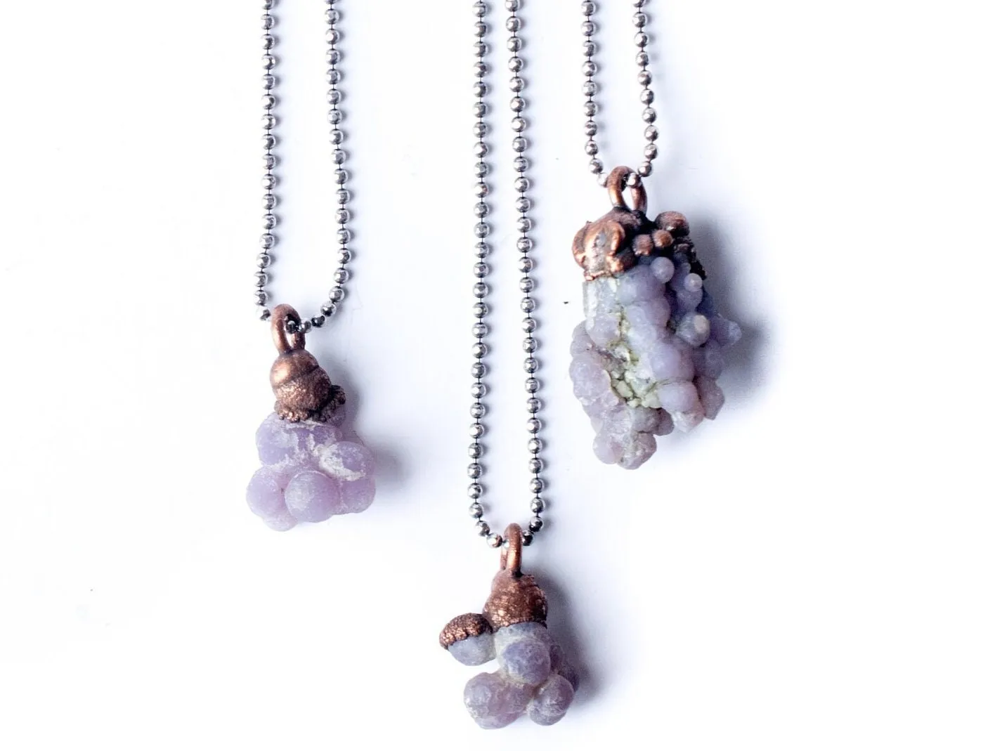 Grape Agate necklace | Agate jewelry