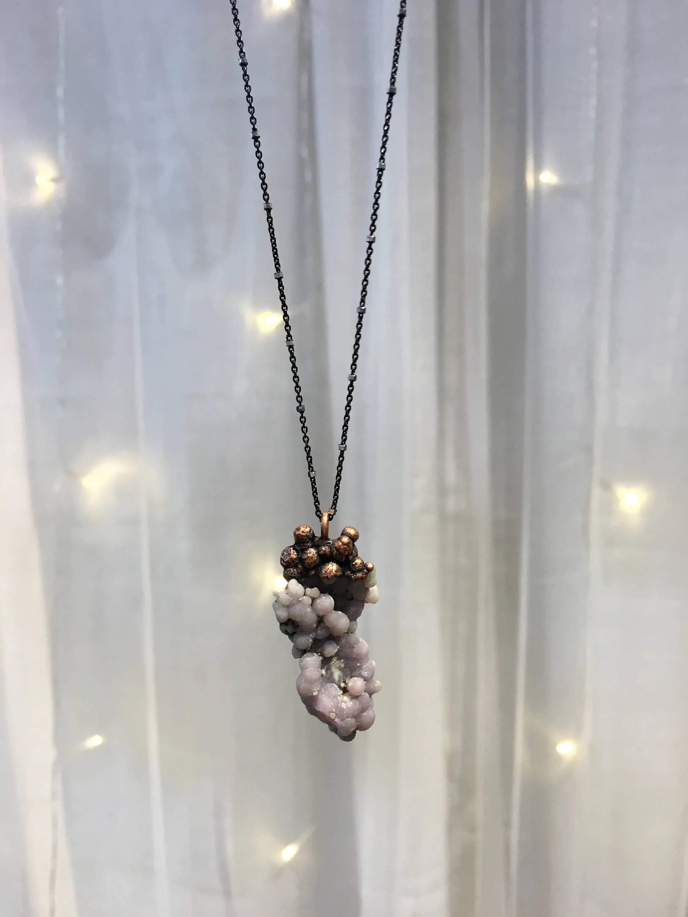 Grape Agate necklace | Agate jewelry