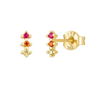 Hannah Gold Ombre Earring Studs