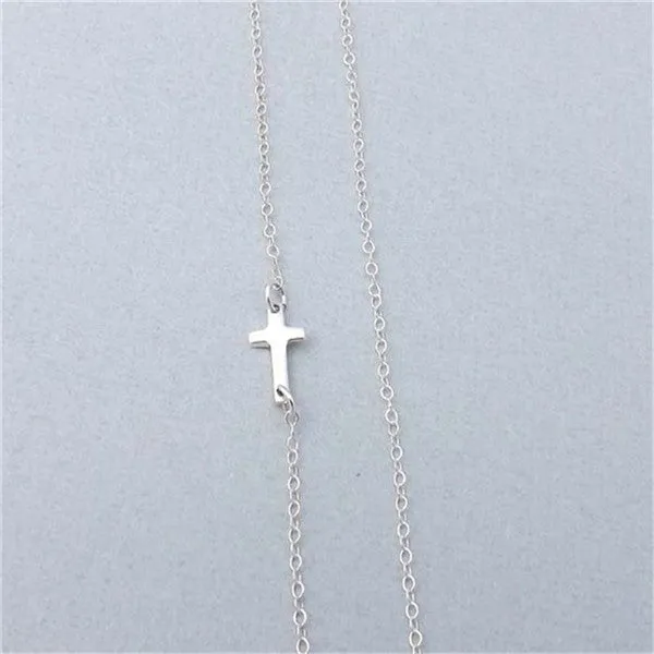 Horizontal Cross Pendant Necklace Jewelry