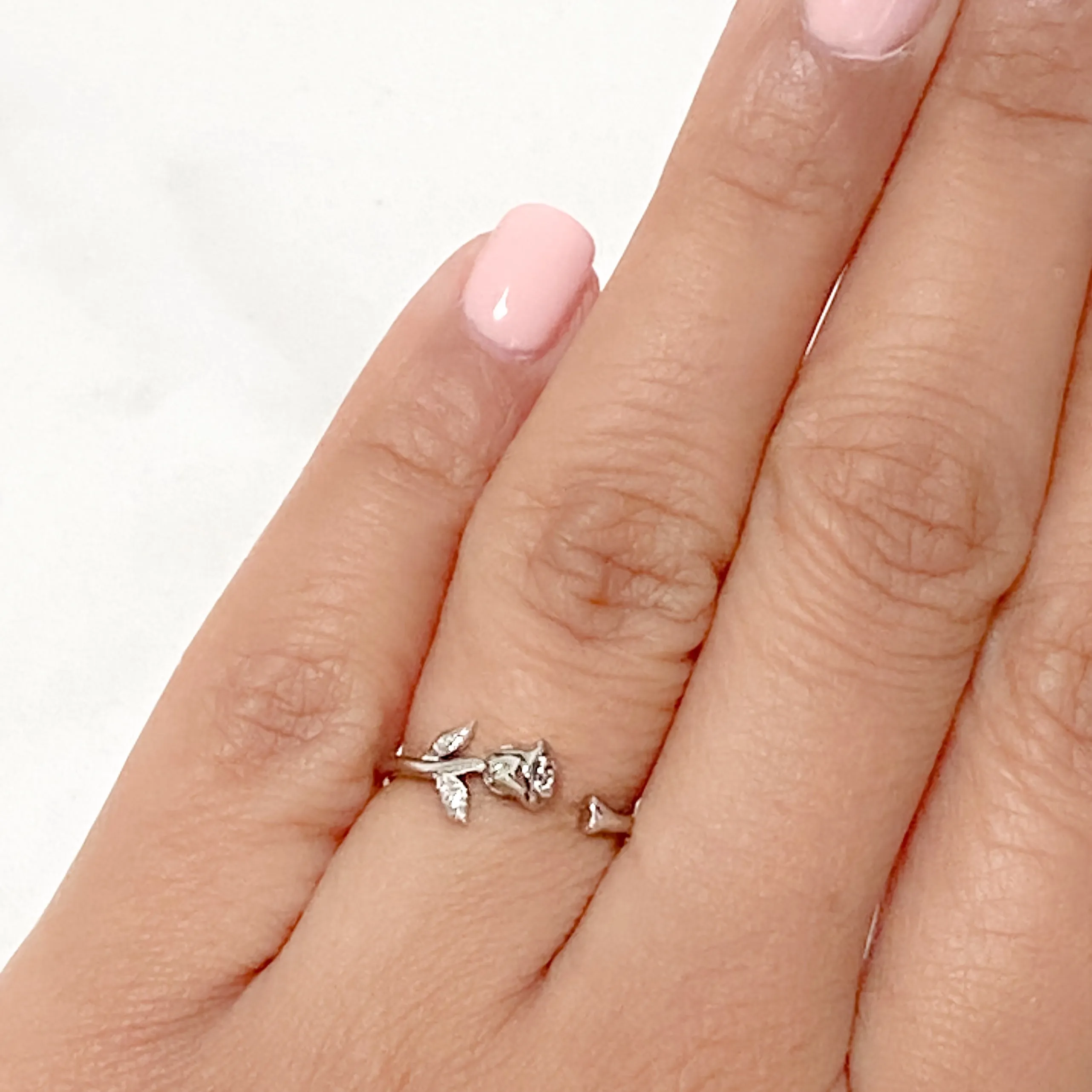 INFINITY 18k Gold Adjustable Rose Ring