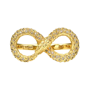 Infinity Snake Double Finger Ring