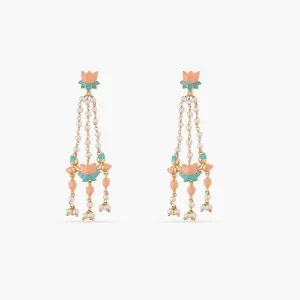 Jalaja Double Motif Long Earring