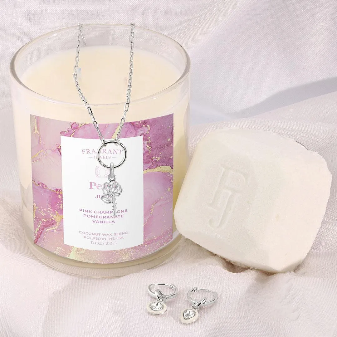 June Pearl Birthstone Charm - Jewel Candle