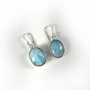 Larimar & Sterling Silver Earrings