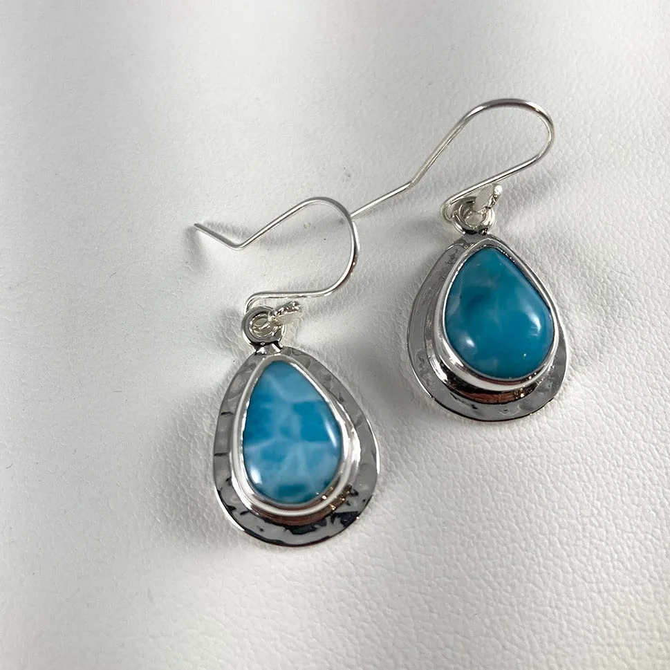 Larimar & Sterling Silver Earrings