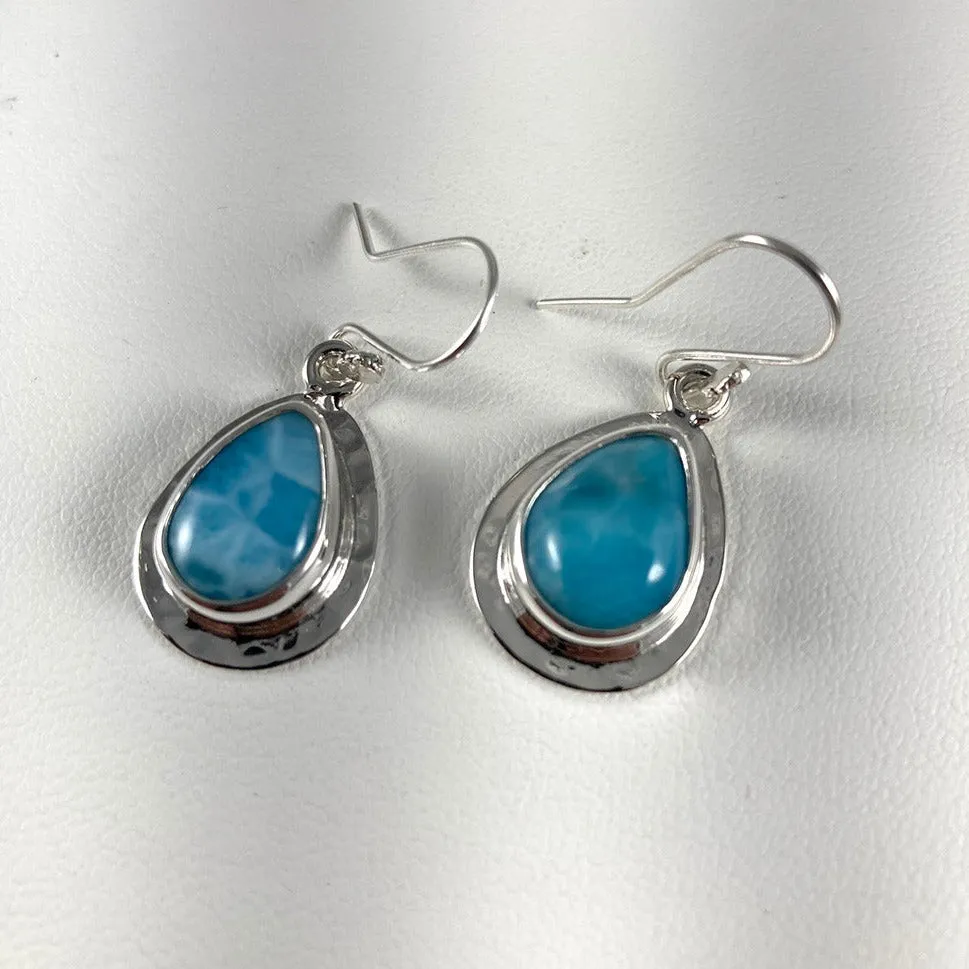 Larimar & Sterling Silver Earrings