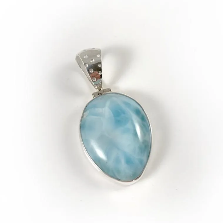 Larimar & Sterling Silver Pendant