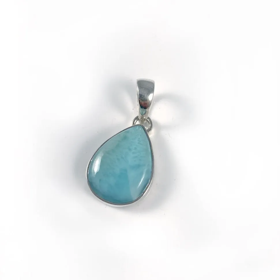 Larimar & Sterling Silver Pendant