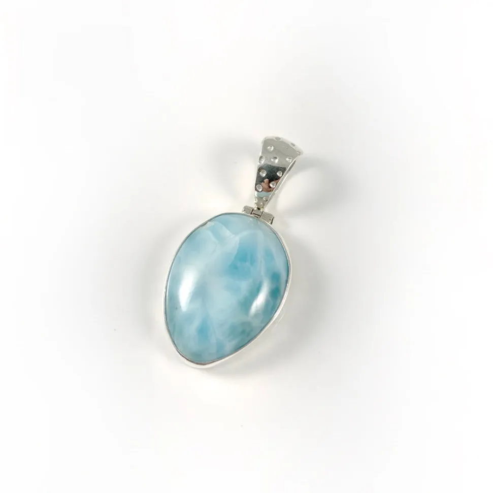 Larimar & Sterling Silver Pendant