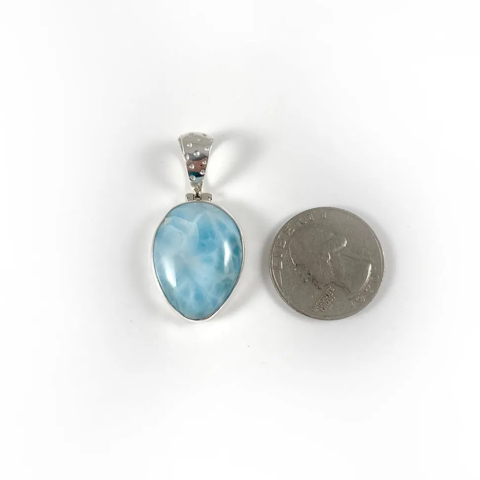 Larimar & Sterling Silver Pendant