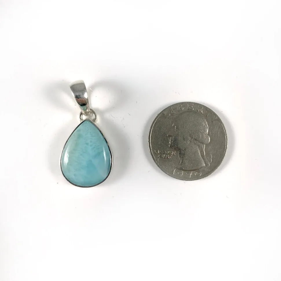 Larimar & Sterling Silver Pendant